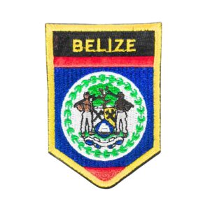 3"x2" Stitchwork Patch 'Belize Coat of Arms'