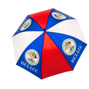 46" Manual Umbrella w/Belize Print