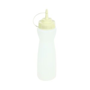 9"x2.5" White Condiments Bottle