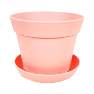 4.25"x5.25" Plastic Planter w/Saucer