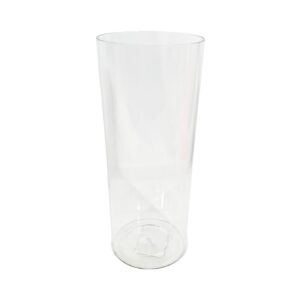 4.5"x11.5" Clear Plastic Cylindrical  Vase