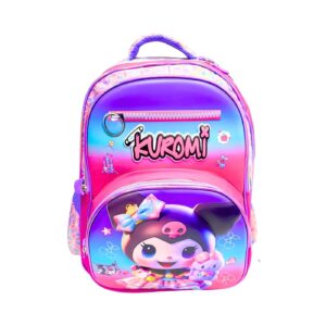 16" 3 Compartment 3D Design Backpack 'Kuromi'  [ZERO RATED]