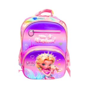 16" 3 Compartment 3D Design Backpack 'Little Mermaid'  [ZERO RATED]