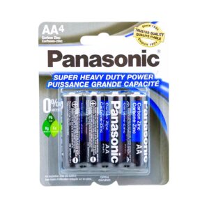 4pk 'AA' Super Heavy Batteries 'Panasonic'