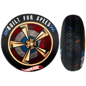 14" Plush Pillow 'Burning Hot Wheels'