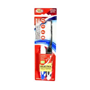 2pk Medium Bristle Folding Travel Toothbrush 'Oral Fusion'