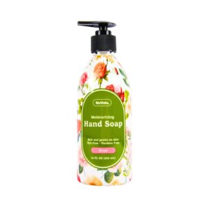 14oz / 414ml Moisturizing Liquid Hand Soap w/ Rose Scent 'Nuvalu'
