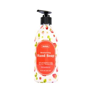 14oz / 414ml Moisturizing Liquid Hand Soap w/ Strawberry Scent 'Nuvalu'