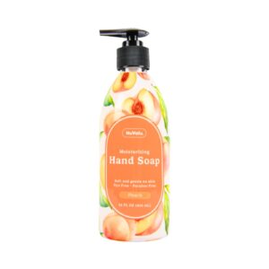 14oz / 414ml Moisturizing Liquid Hand Soap w/ Peach Scent 'Nuvalu'