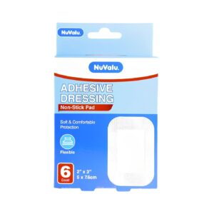 6pk 2" x 3" Adhesive Dressing Bandage 'Nuvalu'