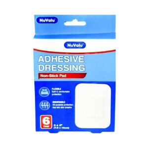 6pk 3" x 4" Adhesive Dressing Bandage 'Nuvalu'