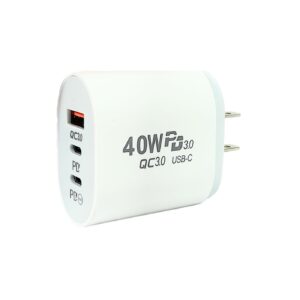 40W Fast Charging Wall Charger Type-C & Micro USB A