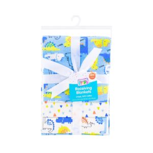 3pk Receiving Blankets 'Swiggles'