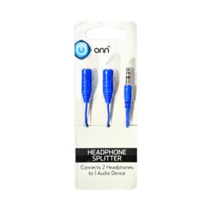 3.5mm Headphone Splitter 'ONN' Blue
