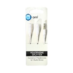 3.5mm Headphone Splitter 'ONN' White