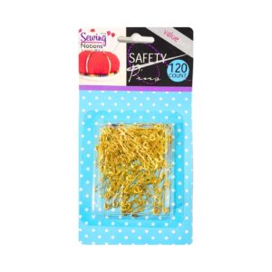 120pk Small Brass Safety Pins