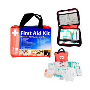 210pc First Aid Kit in Easy Access Carrying Case
