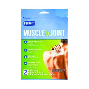 2pk Muscle & Joint Pain Relief Patch 'Coralite'