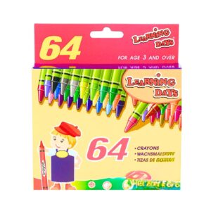 64ct Crayon 'Learning Days' [ZERO RATED]