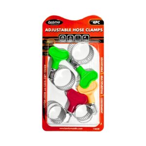 4pc Adjustable Hose Clamps