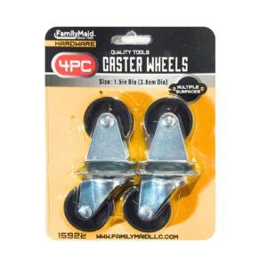 4pc 1.5" Caster Wheel