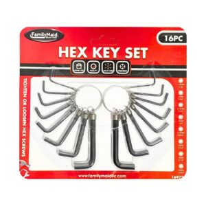 16pc Hex Key Set