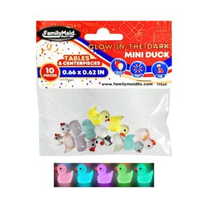 10pc Mini Glow in the Dark Duck