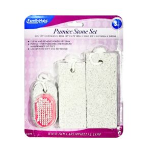 3pk Pumice Stone w/ Brush