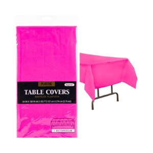 54" x 108" Disposable Table Plastic (Fuchsia)