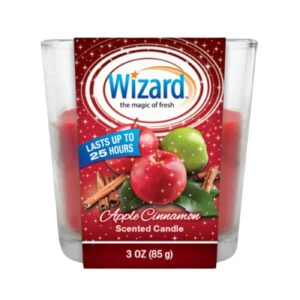 3oz Scented Candle in Glass w/ Apple Cinnamon Scent 'Wizard'
