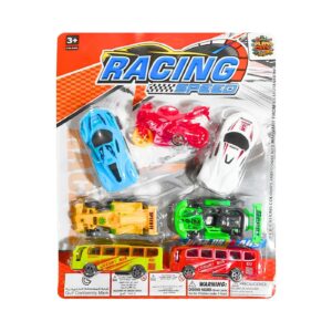 7pc Sports Car & Bus Play Set