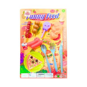 Funny Food Play Set w/ Cutlery