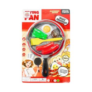 6" Frying Pan and Play Food Set