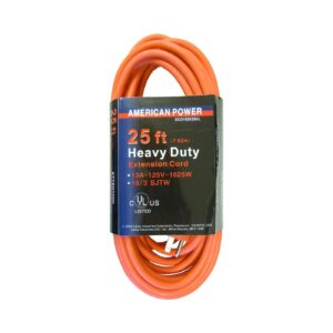 25ft 16/3 Outdoor Extension Cord 'American Power'