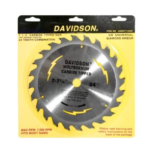 7.25" x 24T Carbide Tip Saw Blade 'Davidson'